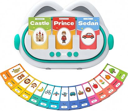 Storytelling Toy & Talking Flash Card Toddlers, Screen-Free Audio Player for Kids, 150 Cards 300 Words, Generate Unlimited Creative Stories with 3 Cards, Montessori Educational Learning Toy
