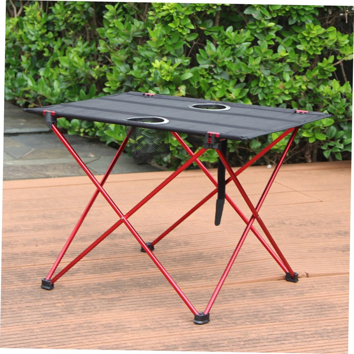 BESPORTBLE Portable Camping Table Folding Beach Table Aluminum Alloy Small Lightweight with Carry Handle for Hiking and Travel