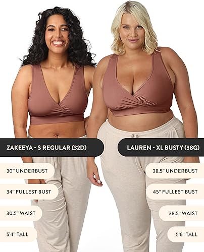 Miniatura 4 de Kindred Bravely Sujetador de lactancia French Terry Racerback Bralette de maternidad, sujetadores de lactancia para lactancia materna, brasier de