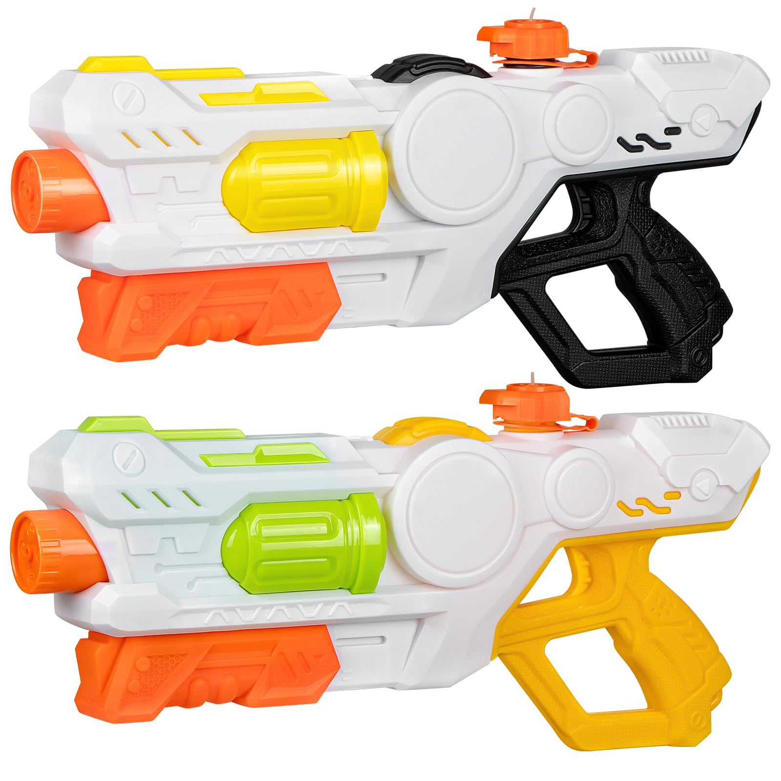 Water Guns for Kids and Adults, 2 PCS Water Blasters with 4 Spray Modes, 1200ML Capacity, Durable Super Soaker Squirt Gun for Outdoor Summer Fun