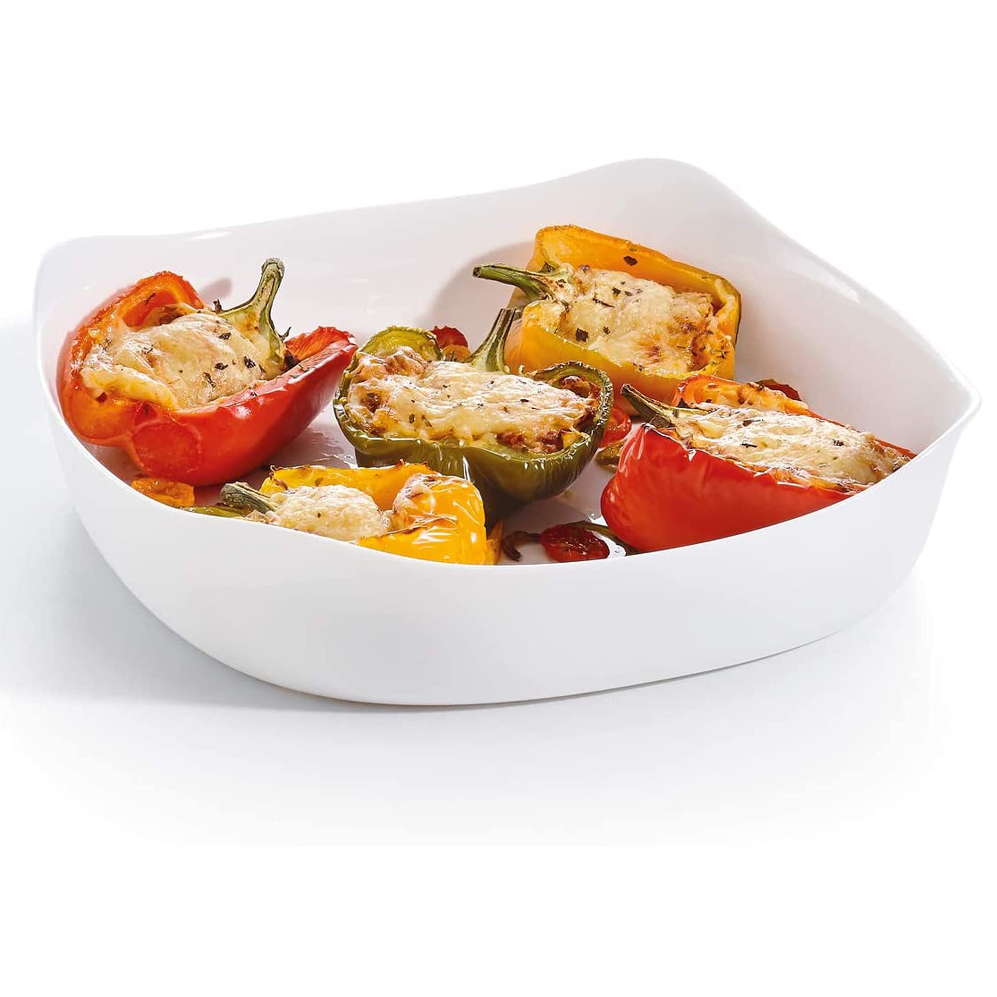 Queensway 29cm Smart Cuisine Carine Opal Glass Oven Cooking Serving Food Dish (1)