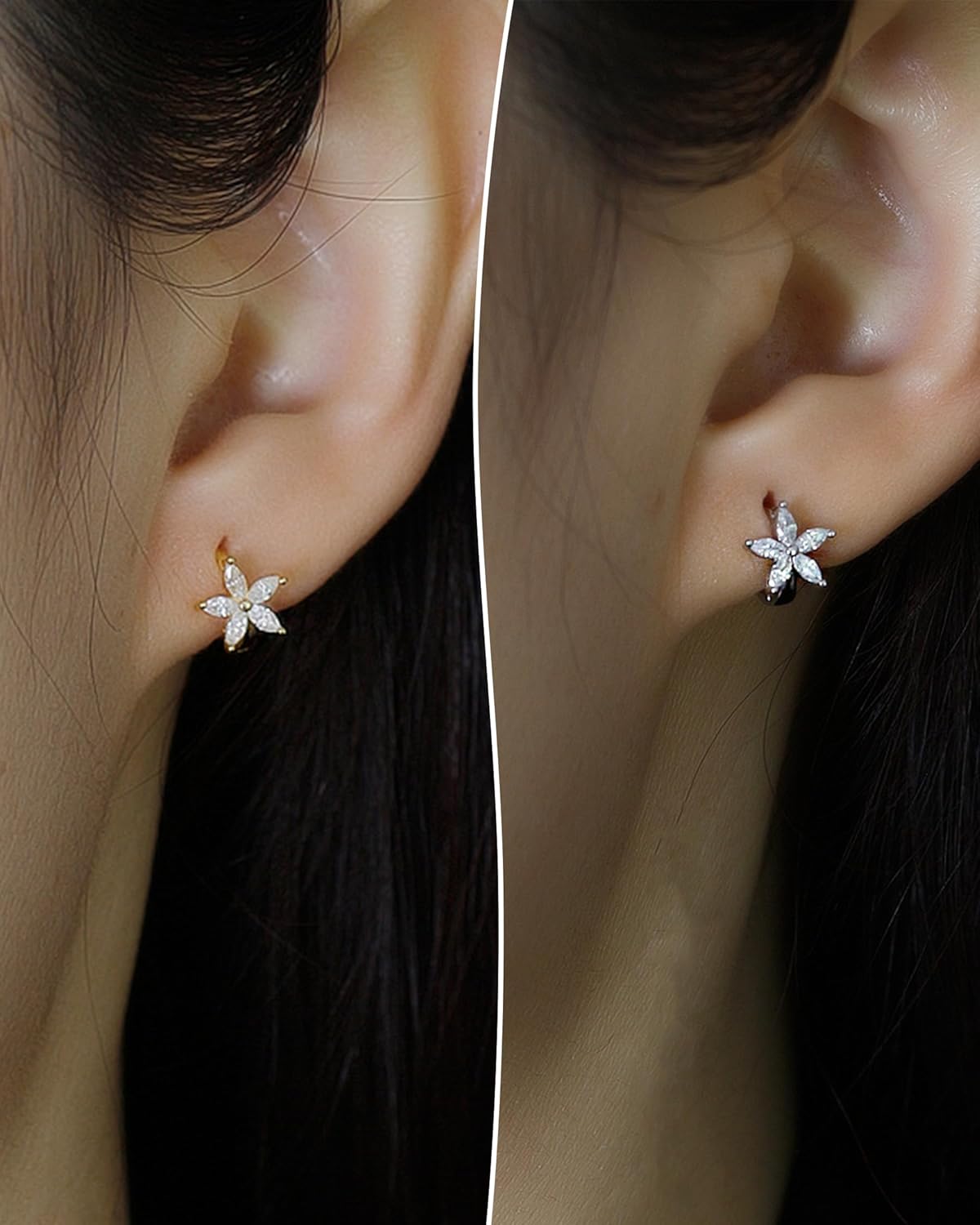 COCHARM 14K Real Gold Plated 925 Sterling Silver Small Hoop Earrings 20g Cartilage Hoop Huggie Hoop Earrings Nose Rings Hoop Helix Daith Tragus Earring for Women Men - Image 2