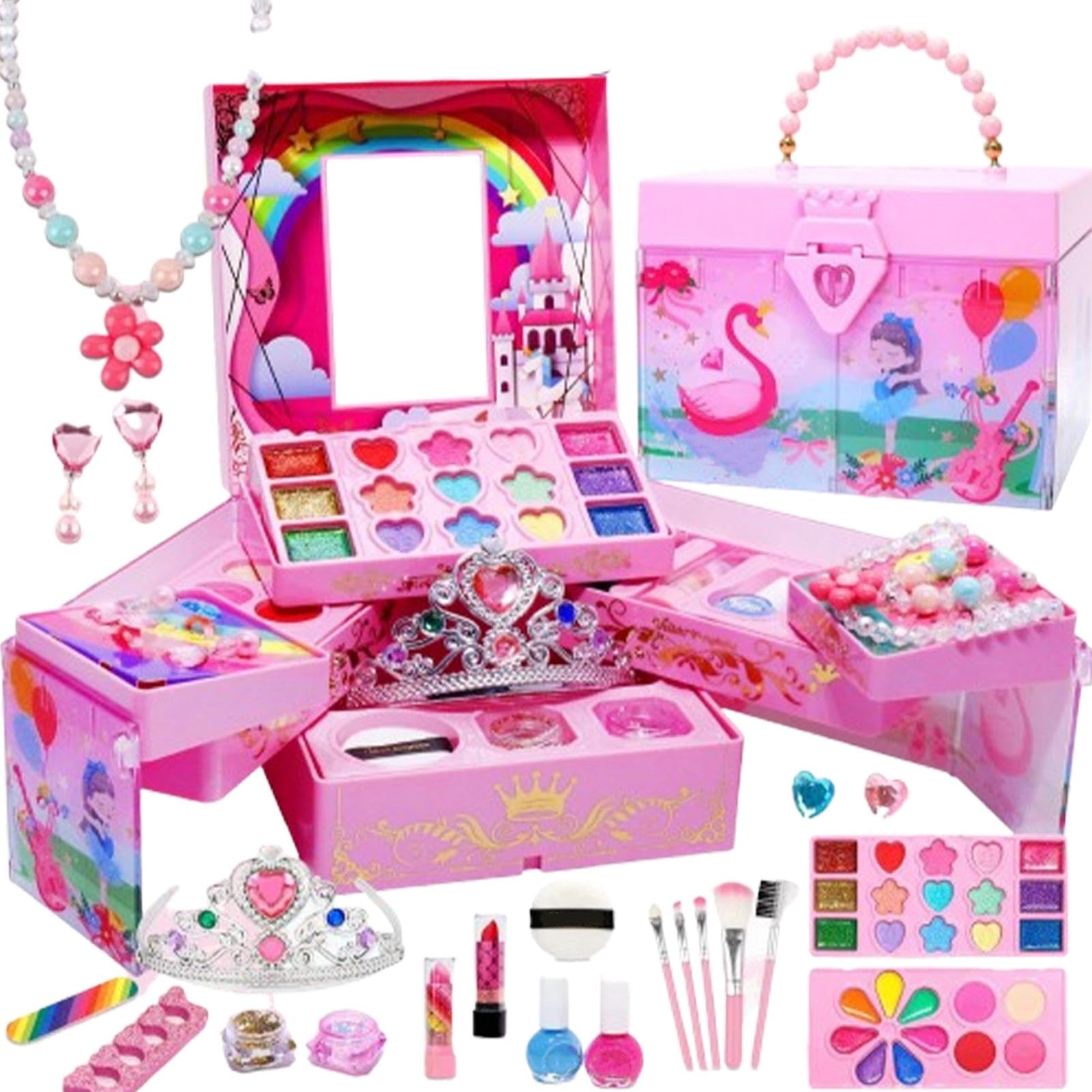 Kit di base per trucco per bambini, di ruolo per bambine | set per principianti, giochi di ruolo per bambine di 3, 4, 5, 6, 7, 8, 9, 10, 11, 12 anni