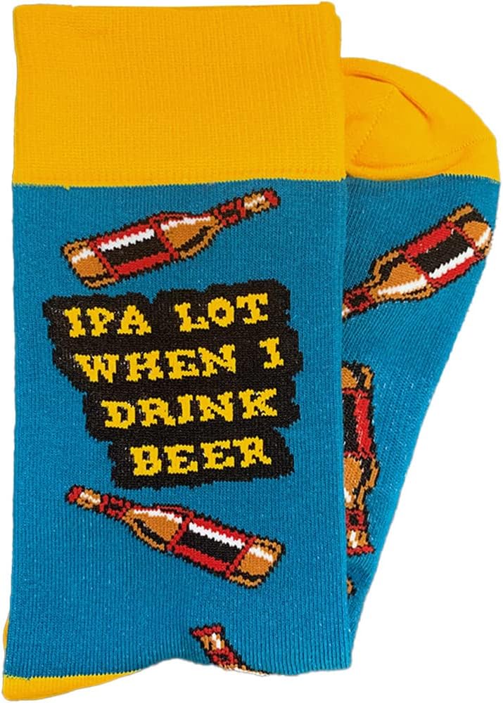 Funny, Silly, Adult Humor Novelty Crew Socks For Men & Women Unisex - Great For Gifts