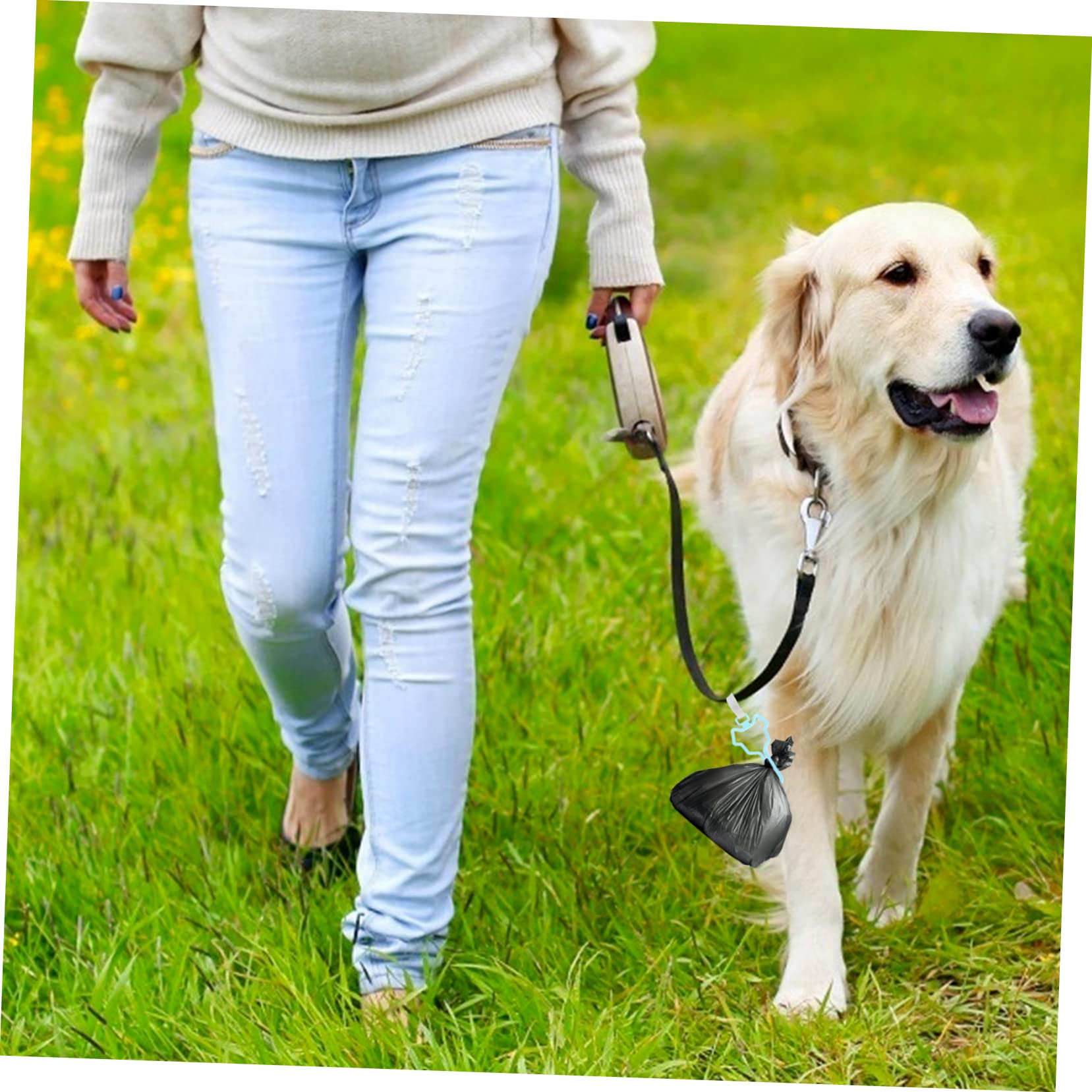 Porte-paquet à Déjections Canines à Pince pour Laisse, Lot de 5