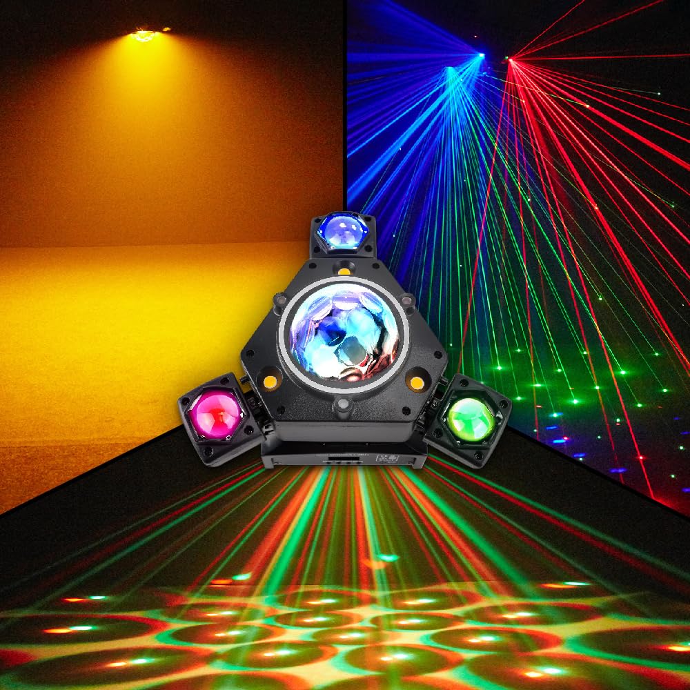 Amazon.co.jp: Frezon ムービングヘッドライト 270W LED ビーズ RGBW 3