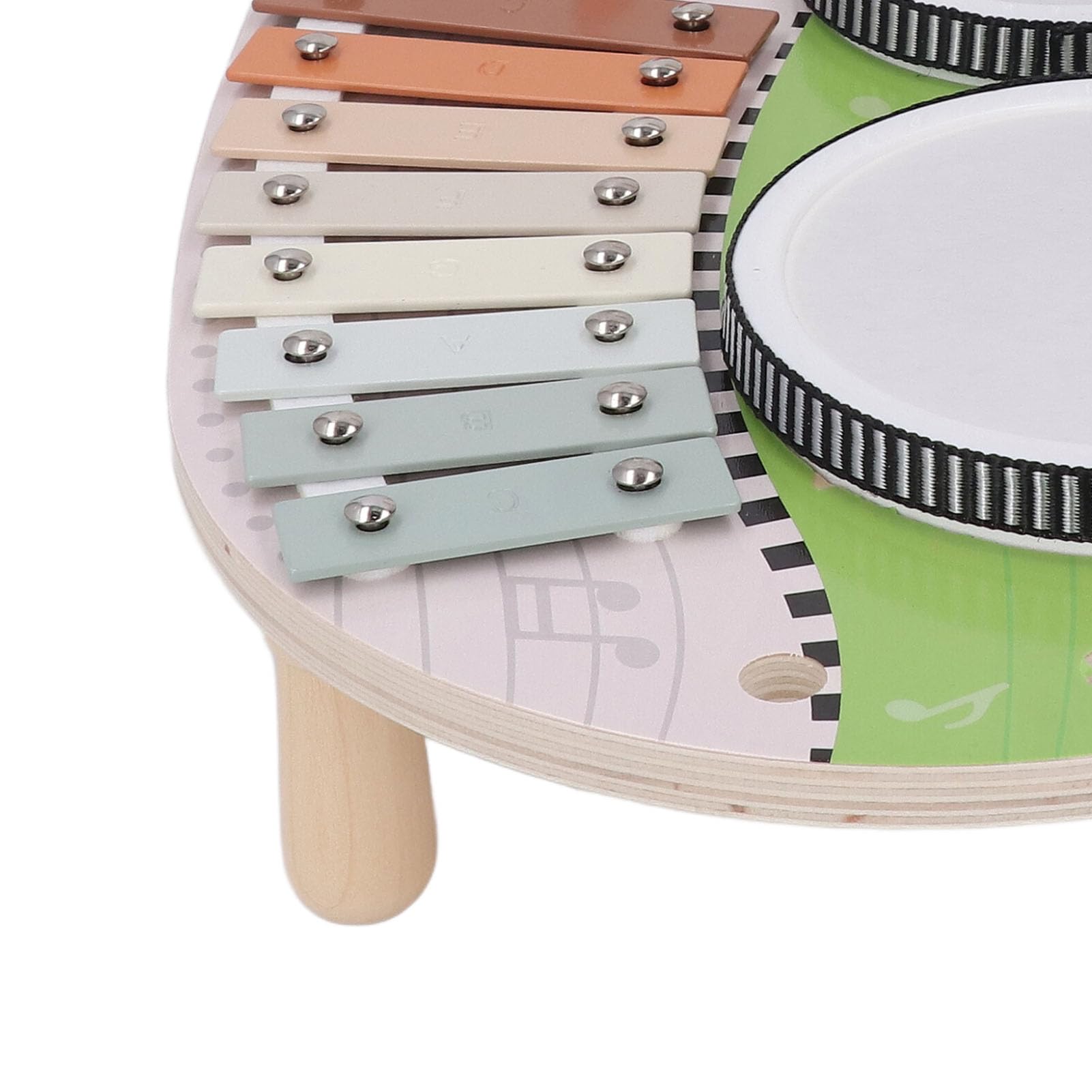 Juego de Batería para bebé con Campanas de Viento, Juguete Musical Educativo para Habilidades Cognitivas y Aprendizaje del Ritmo para Niños, 14,76 X 10,24 X 9,84 Pulgadas
