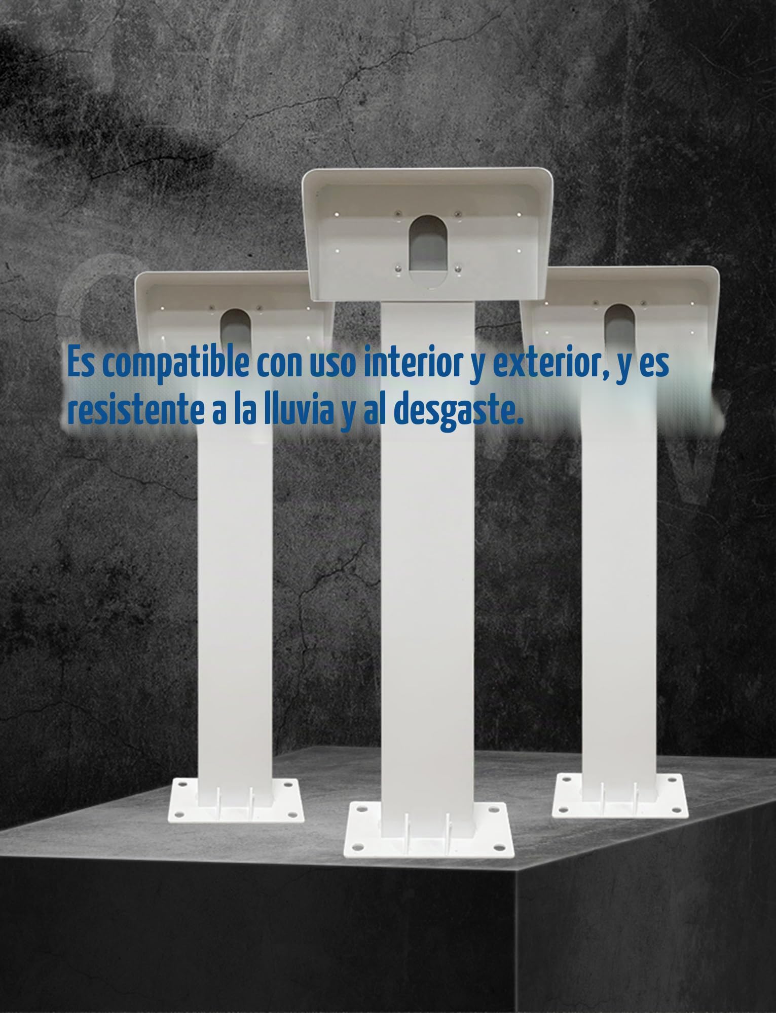 Pedestal de cargador EV de instalación y uso de doble cara, con cubierta de lluvia Base de pedestal de cargador for estación de carga Vehículo de nueva energía, poste de carga de vehículo eléctrico, s