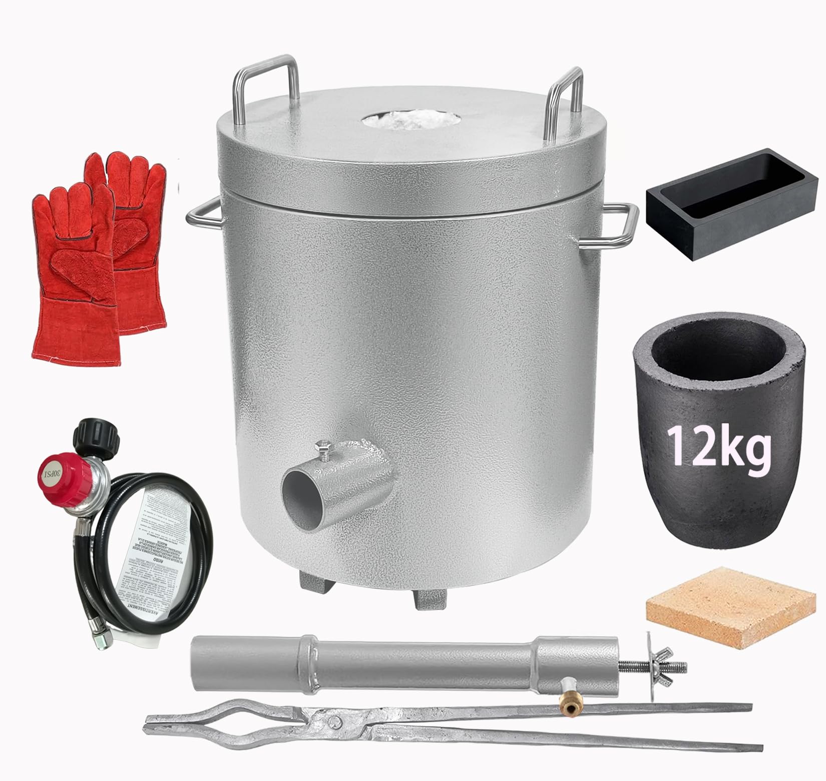 Amazon.com: AMCJJ Smelting Furnace Kit 12KG Propane Melting