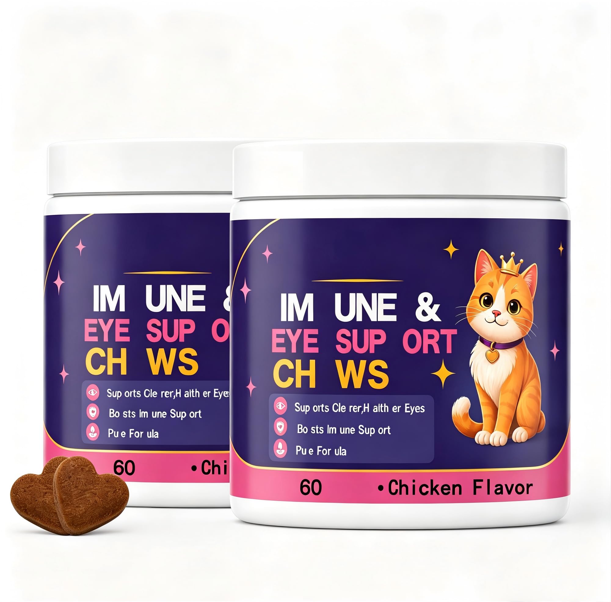 Cat Immune & Eye Support Chews,2pack