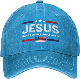Jesus Make America Godly Again Hat for Women Baseball Caps with Design Hats