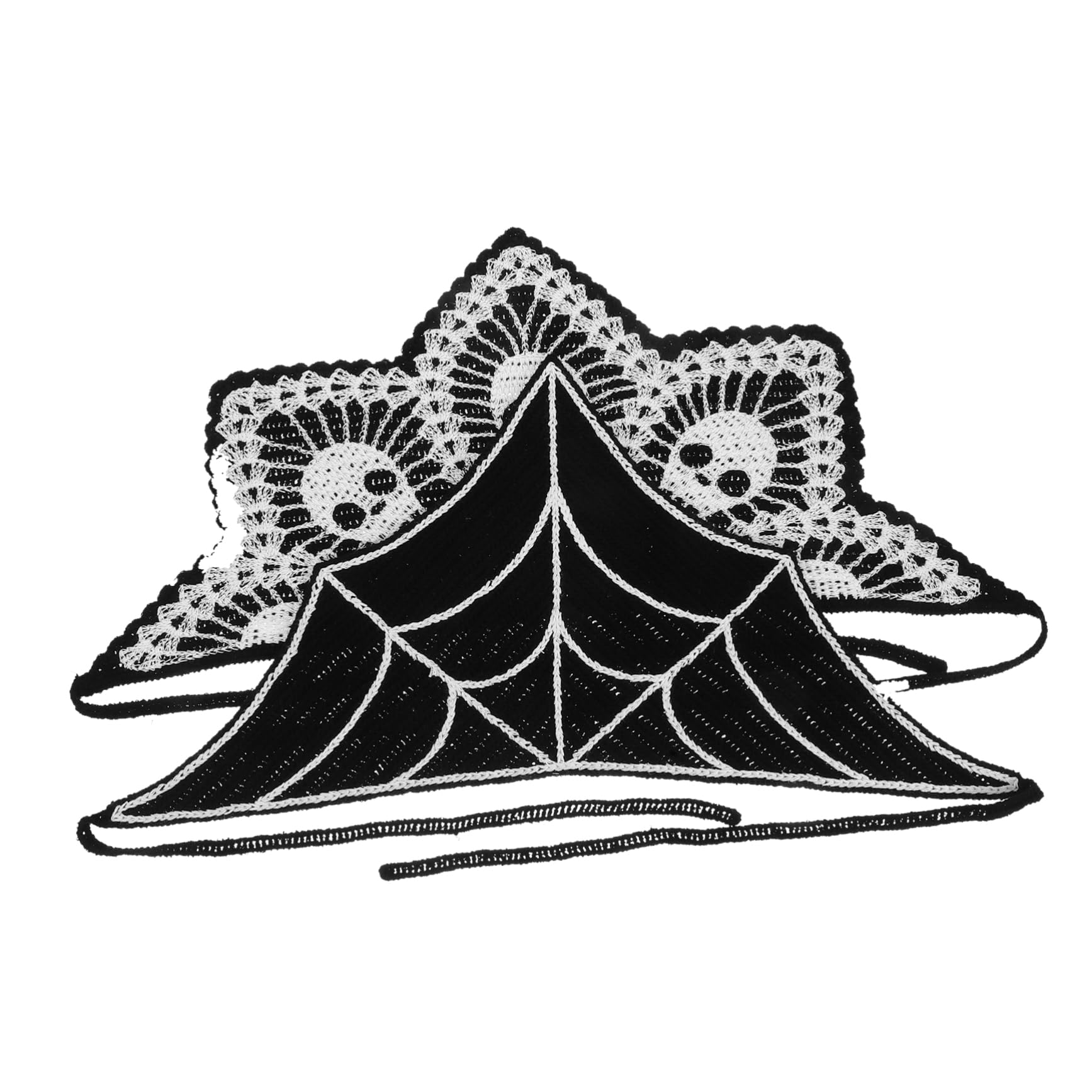 Healvian 4 Piezas Diademas Crochet Gótico Banda para Halloween Mujeres Fiesta
