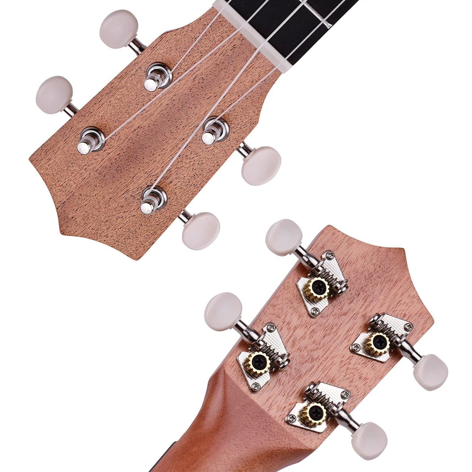 Ukulele koncertowe Początkujący Ukulele 21- calowy Akustyczny Sopranowy Most Podstrunnica Z Zestawem UKE (Color : Red)