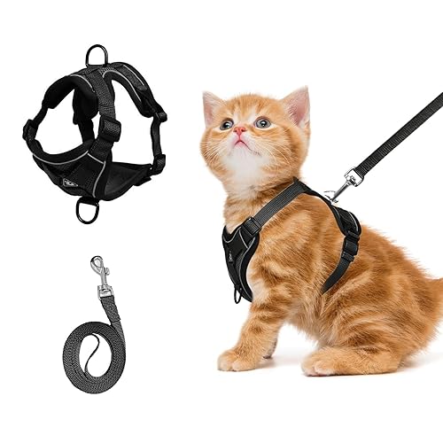 shudyear Cat Chest Harness and Leash Set Adjustable Anti-Escape Soft