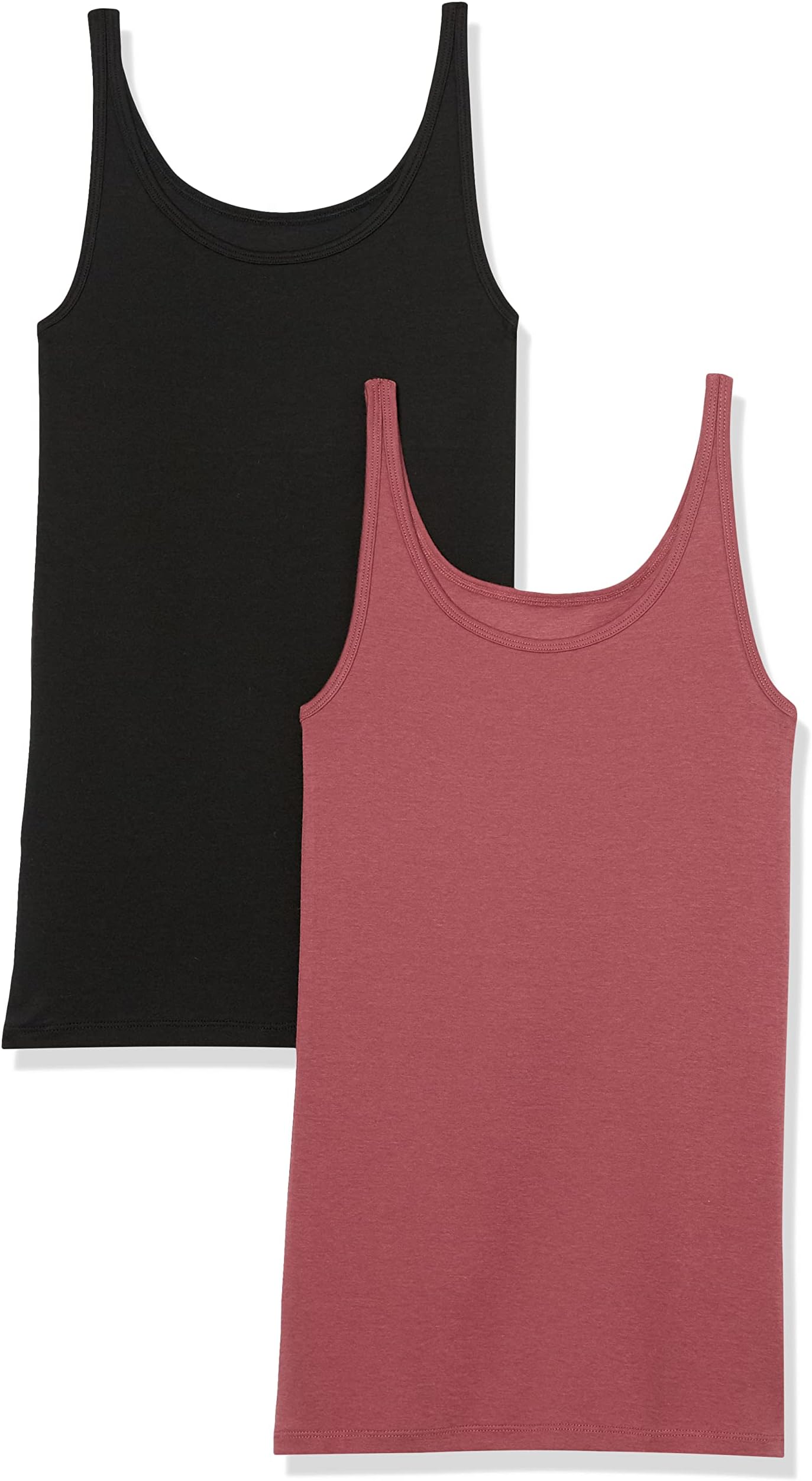Amazon EssentialsWomen's Slim-Fit Thin Strap Tank Top, Pack of 2OEKO-TEX STANDARD 100