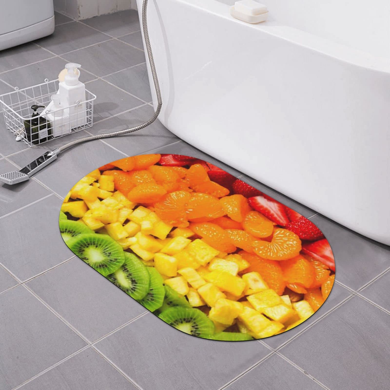 Tapis de bain antidérapant motifs fruits pour le bonheur des enfants