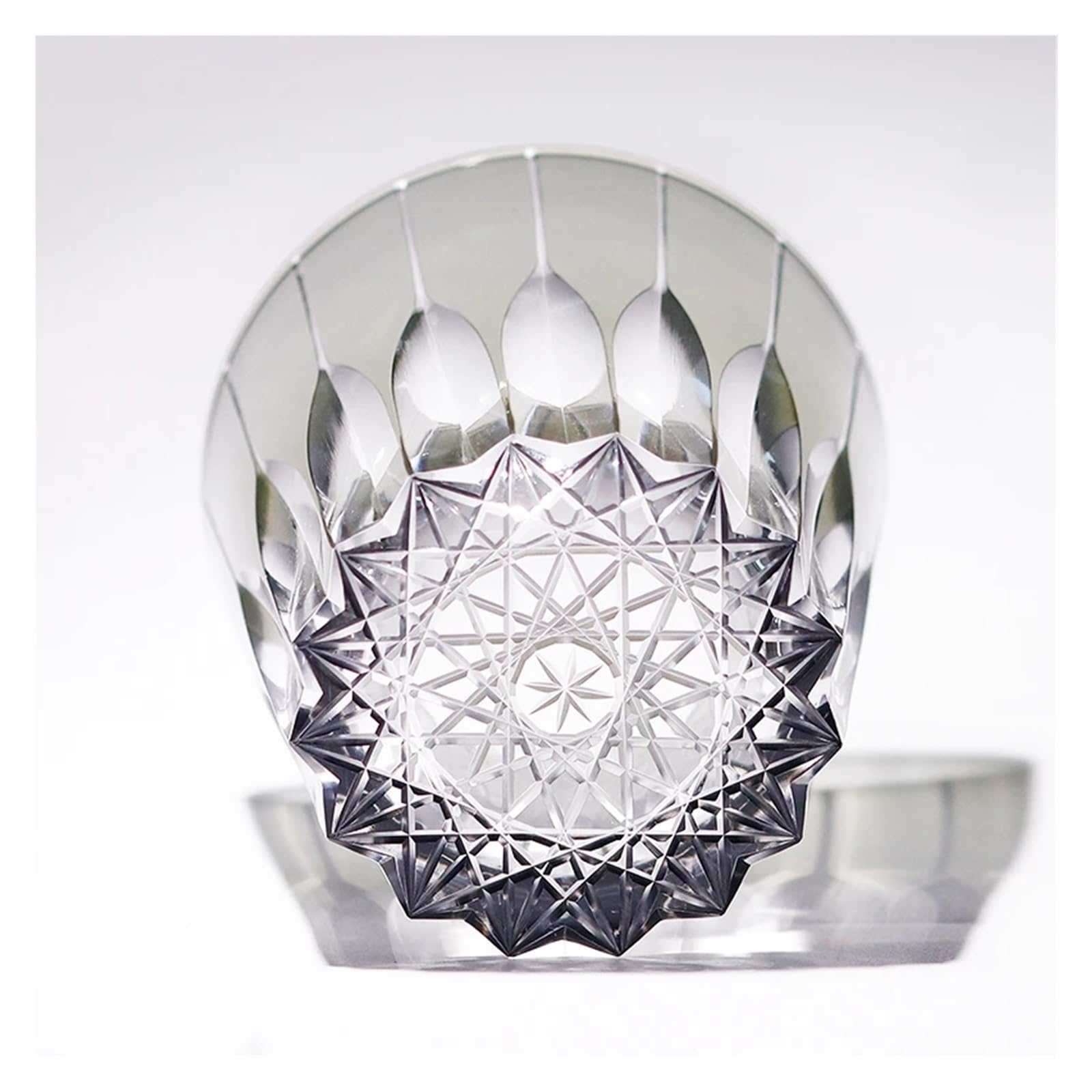 Vasos de Cristal Vasos de whisky antiguos cortados a mano, vaso cristal gris Para beber