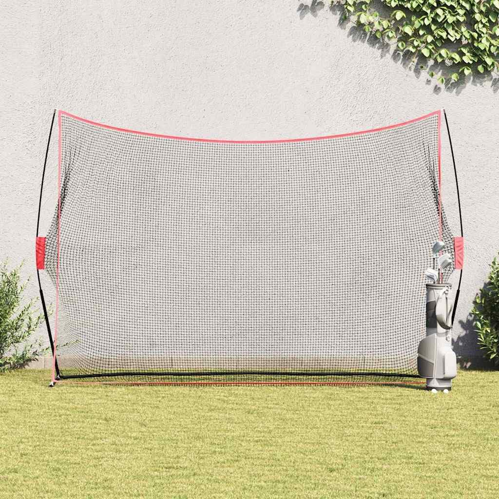 Pomoc treningowa golfa, czarna, 314 x 92 x 214 cm, poliester, do użytku na zewnątrz i wewnątrz, wraz z akcesoriami, idealna dla początkujących i profesjonalistów, do poprawy precyzji, postawy