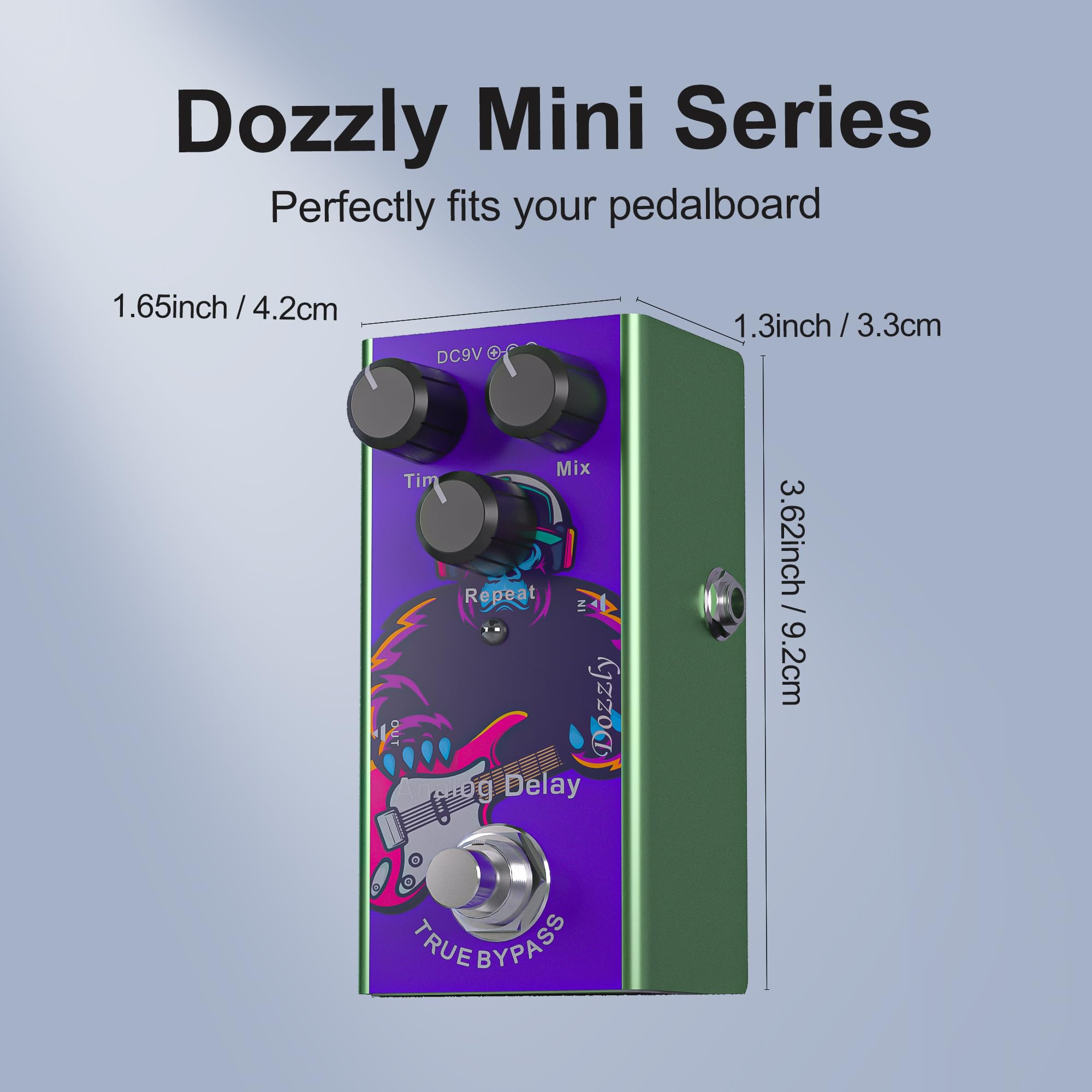 Dozzly Delay Pedal Analog Delay Electric Guitar Effects Pedal DC 9V True Bypass
