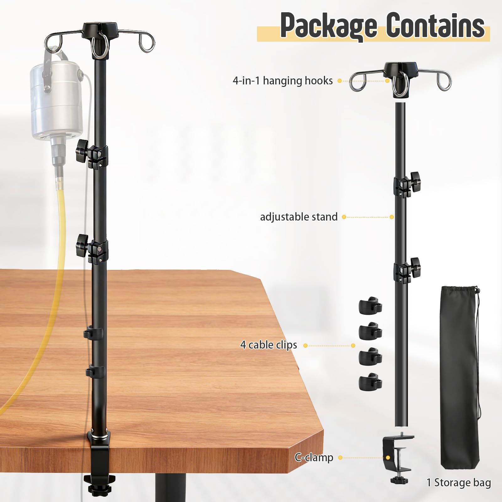 Rotary Tool Hanger Stand - Foredom Flex Shaft Mount -2