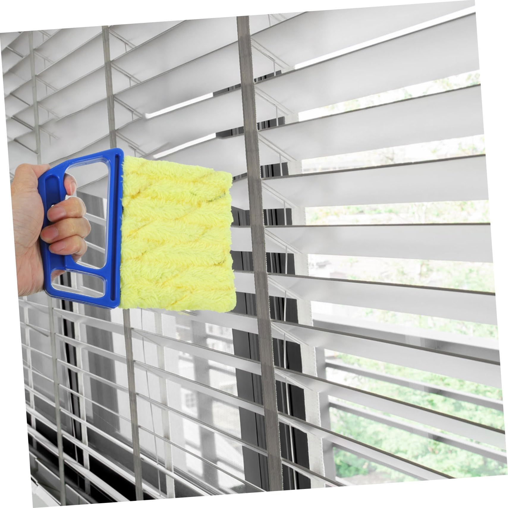 Healeved 5piezas Limpiador De Persianas Portátil Cepillo De Mano para Cortinas y Aire Acondicionado Herramienta De Limpieza para Hogar y Oficina Ahorra Espacio y Fácil Almacenamiento para
