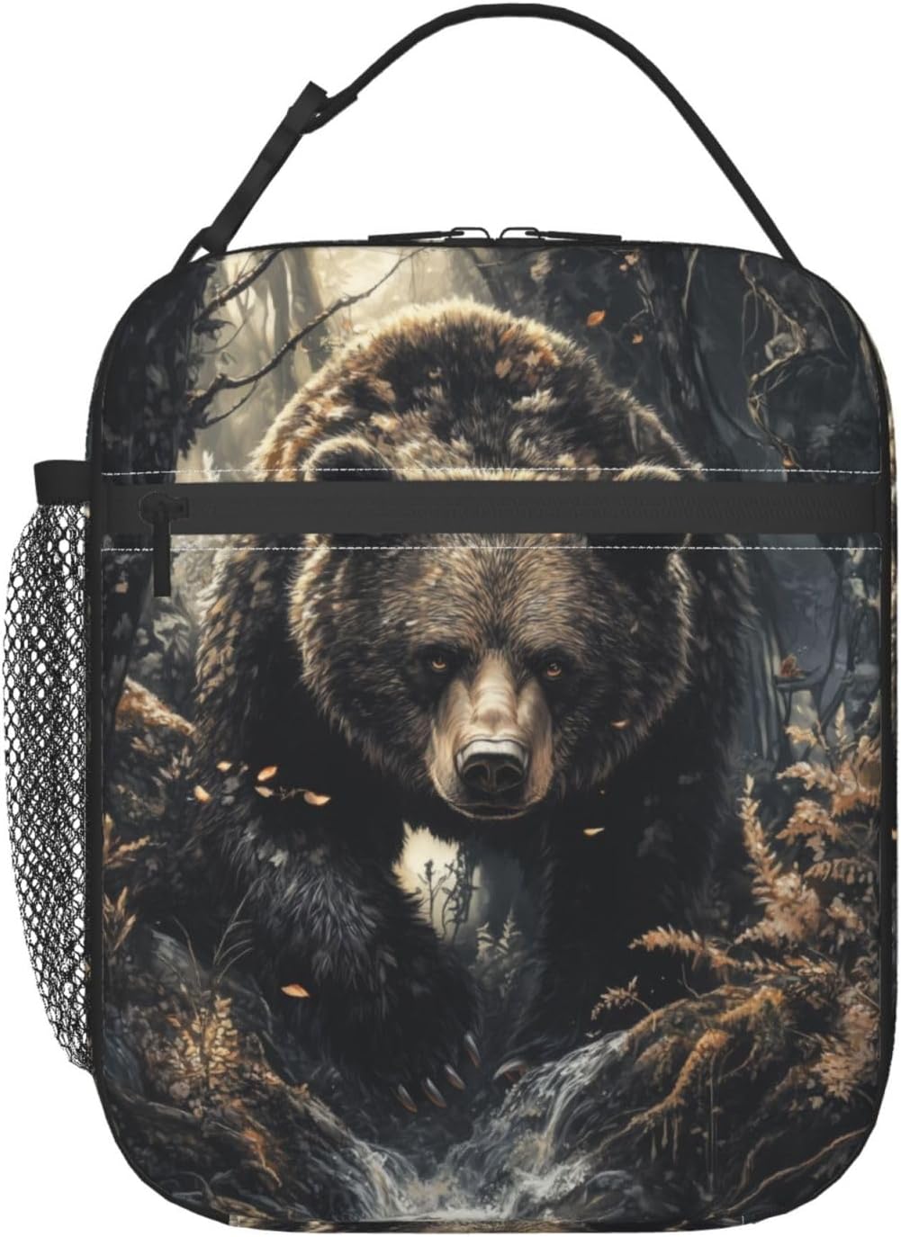 Bear Lunch Box for Women Men, Insulated Lunch Box Reusable Portable Lunch Bag Cooler Tote Waterproof Lunch Container for Office Picnic Work Travel