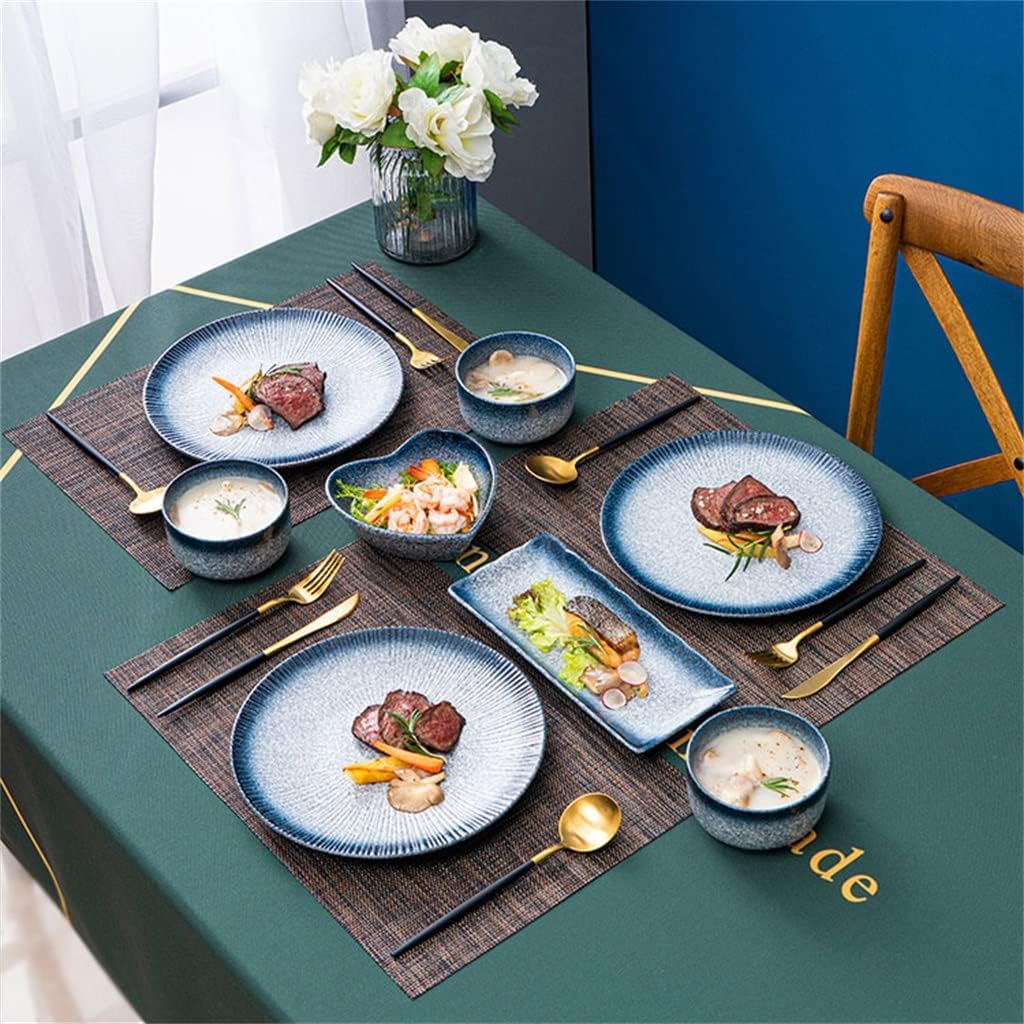 Cutlery combination dinner plate placemat set tableware full set of western food plate household