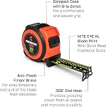 Crescent Lufkin 1-3/16 x 25' Command Control Series Black Clad Tape Measure - L1025CB