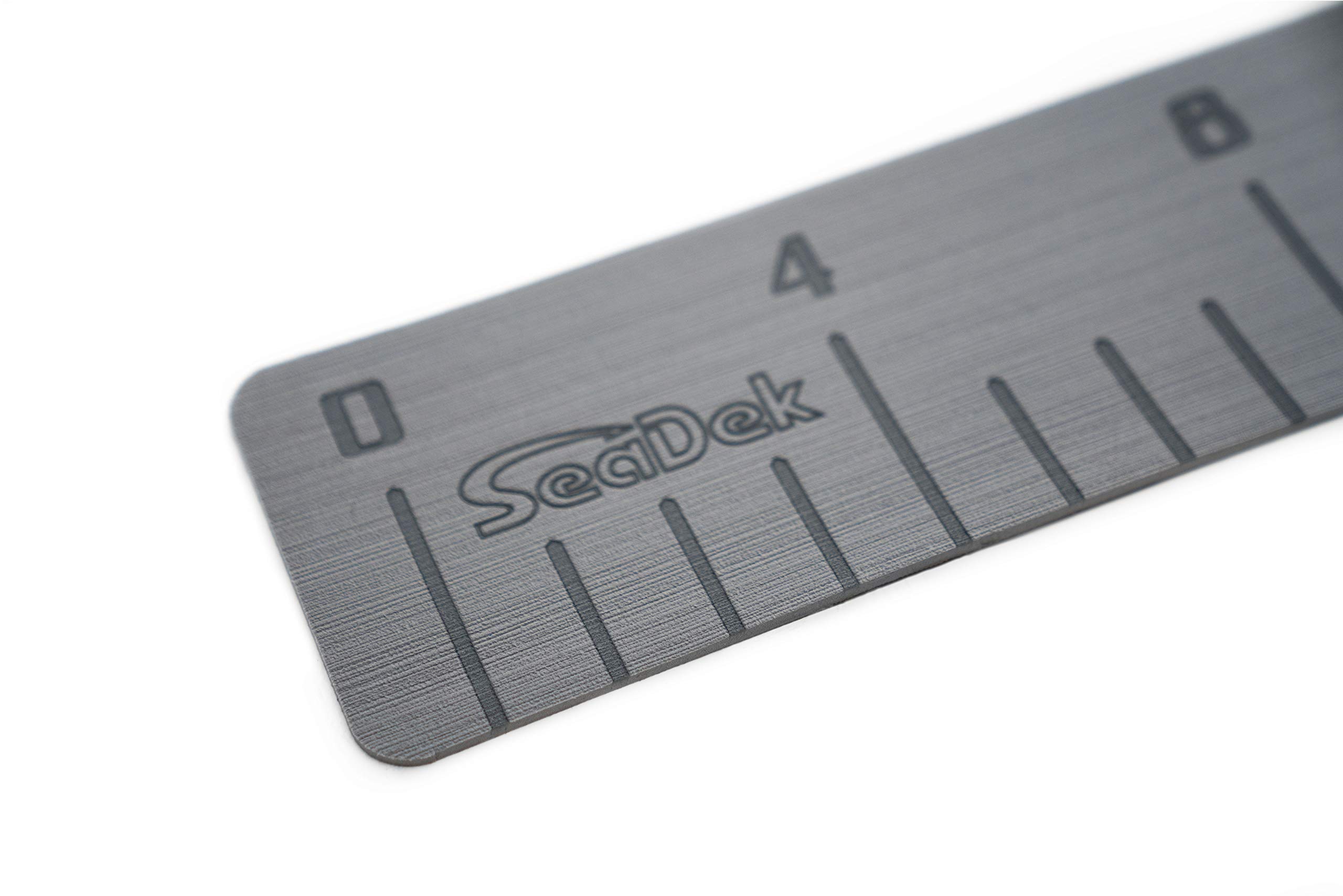 SeaDek 4" x 36" 3mm Fish Ruler w/Laser SD Logo - Storm Gray