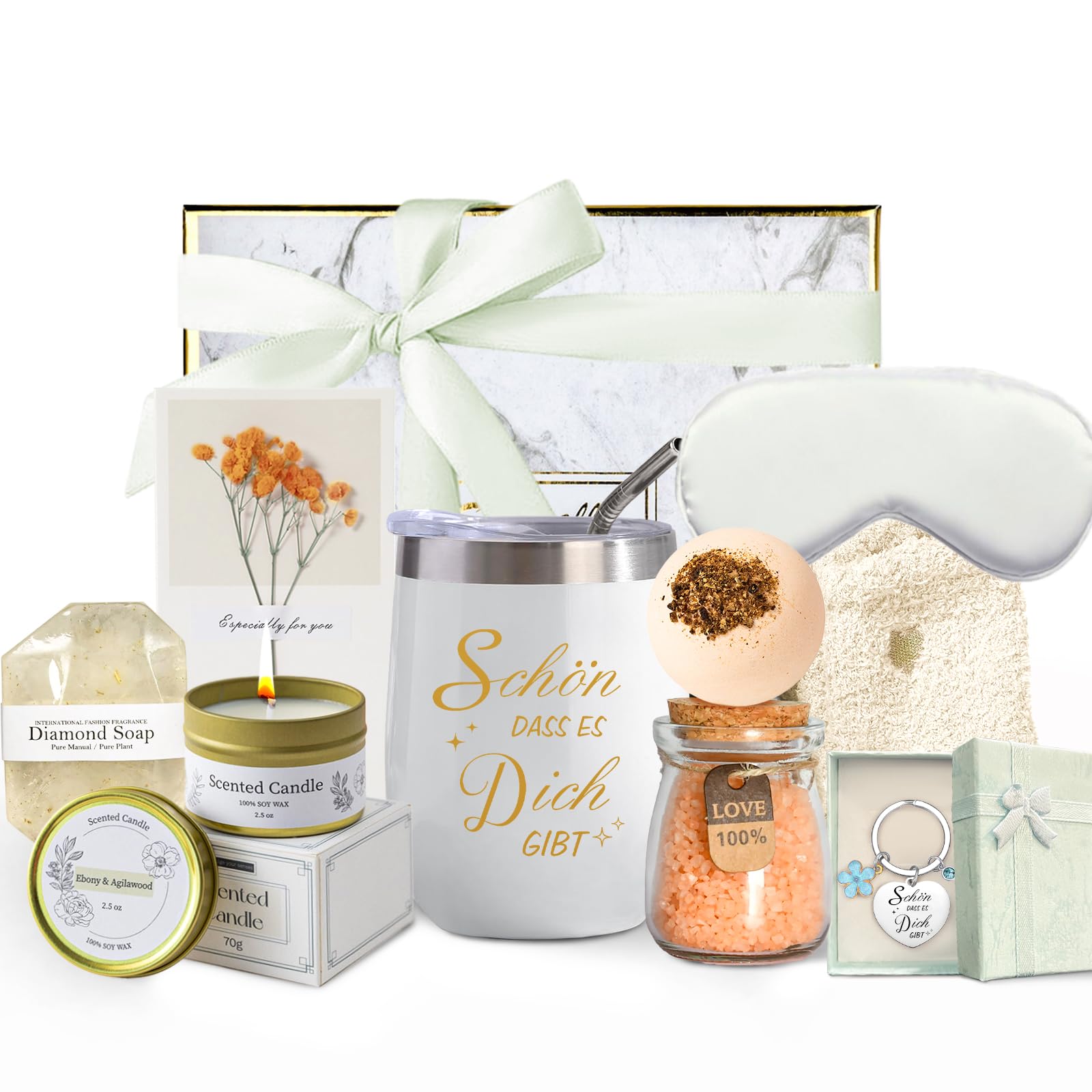 Cadeaus voor vrouwen, cadeaus voor mama, zorgpakket voor vrouwen, ontspannende spa cadeauset voor vrouwen, verjaardagsmanden, unieke kerstcadeaus mand voor vrouwen, haar, zus, moeder, vriendin, beste