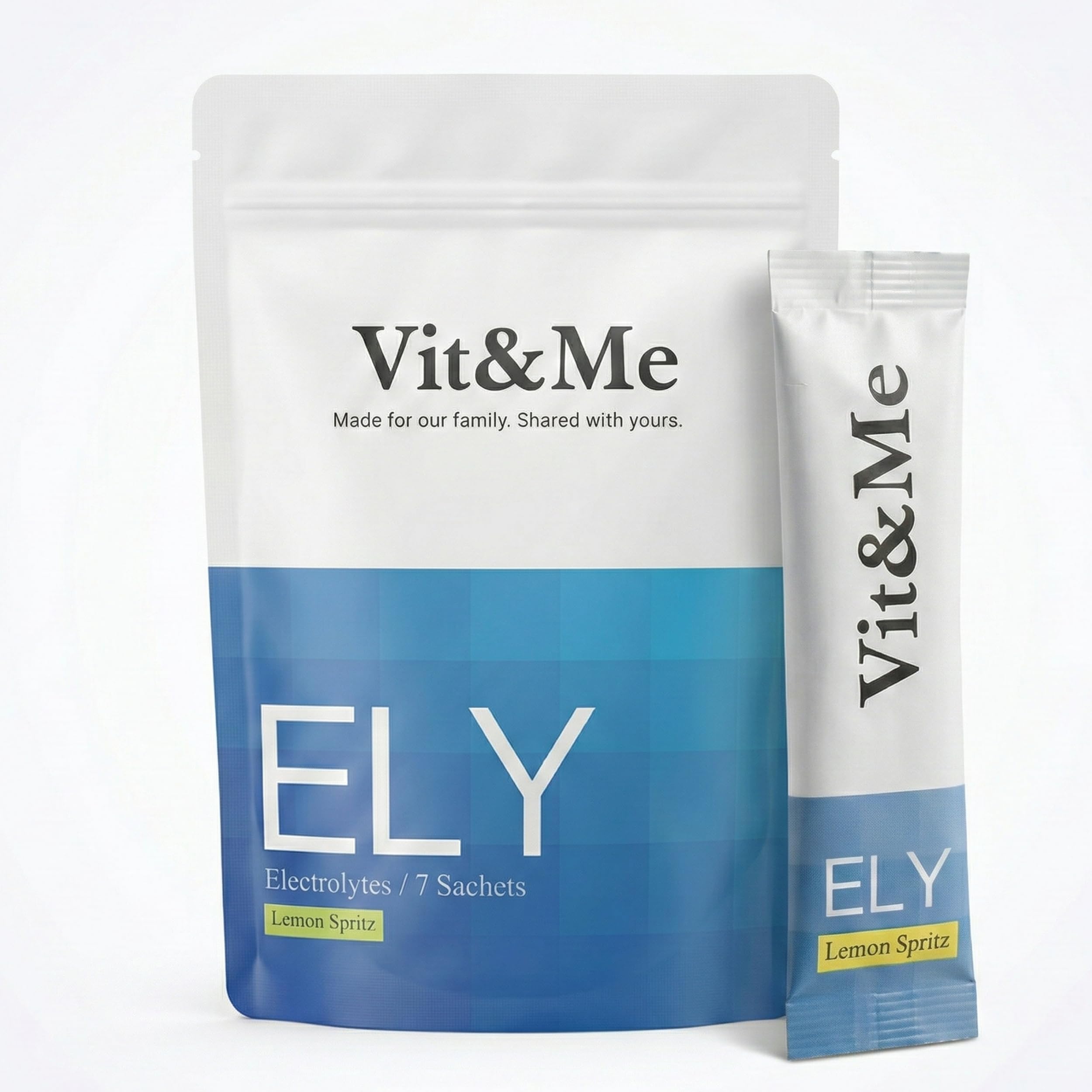 Electrolyte Powder Drink Mix Sachets, Hydration Electrolytes with Sodium Potassium Magnesium & Calcium, Zero Sugar Hydration Powder, Lemon Spritz Flavour, 7 Sachets