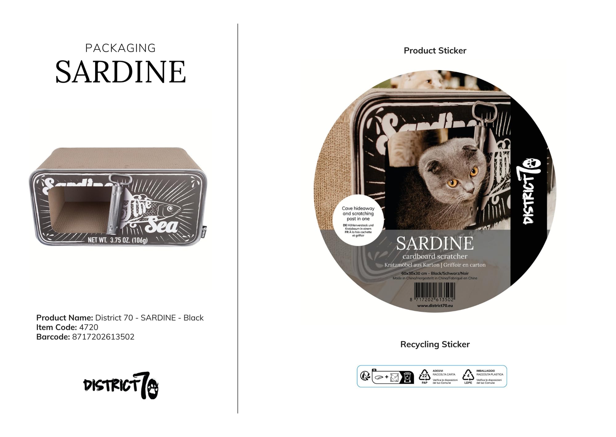 District 70 - Sardine - Black
