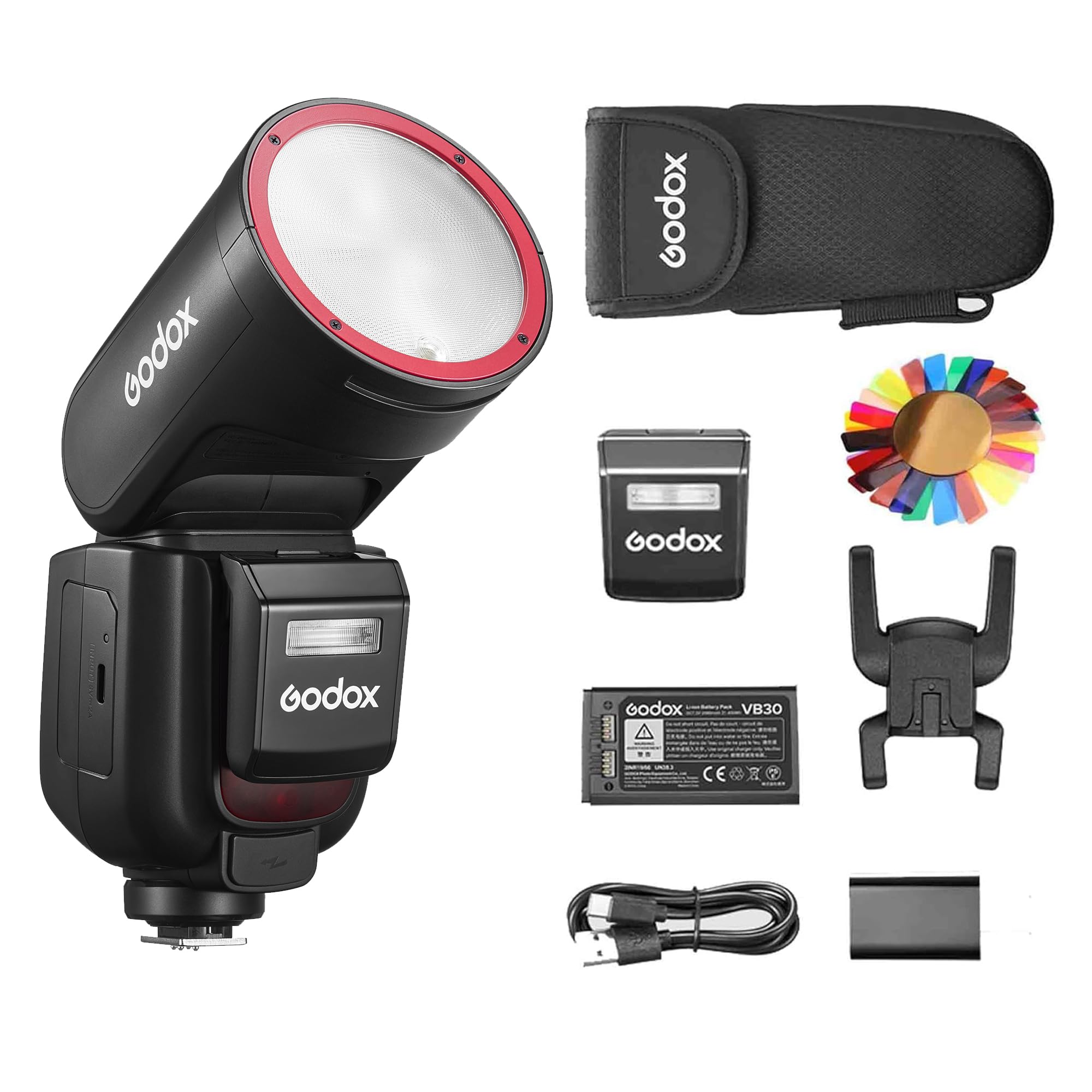 Amazon.com : Godox V100C Flash for Canon Camera,Round Head Camera