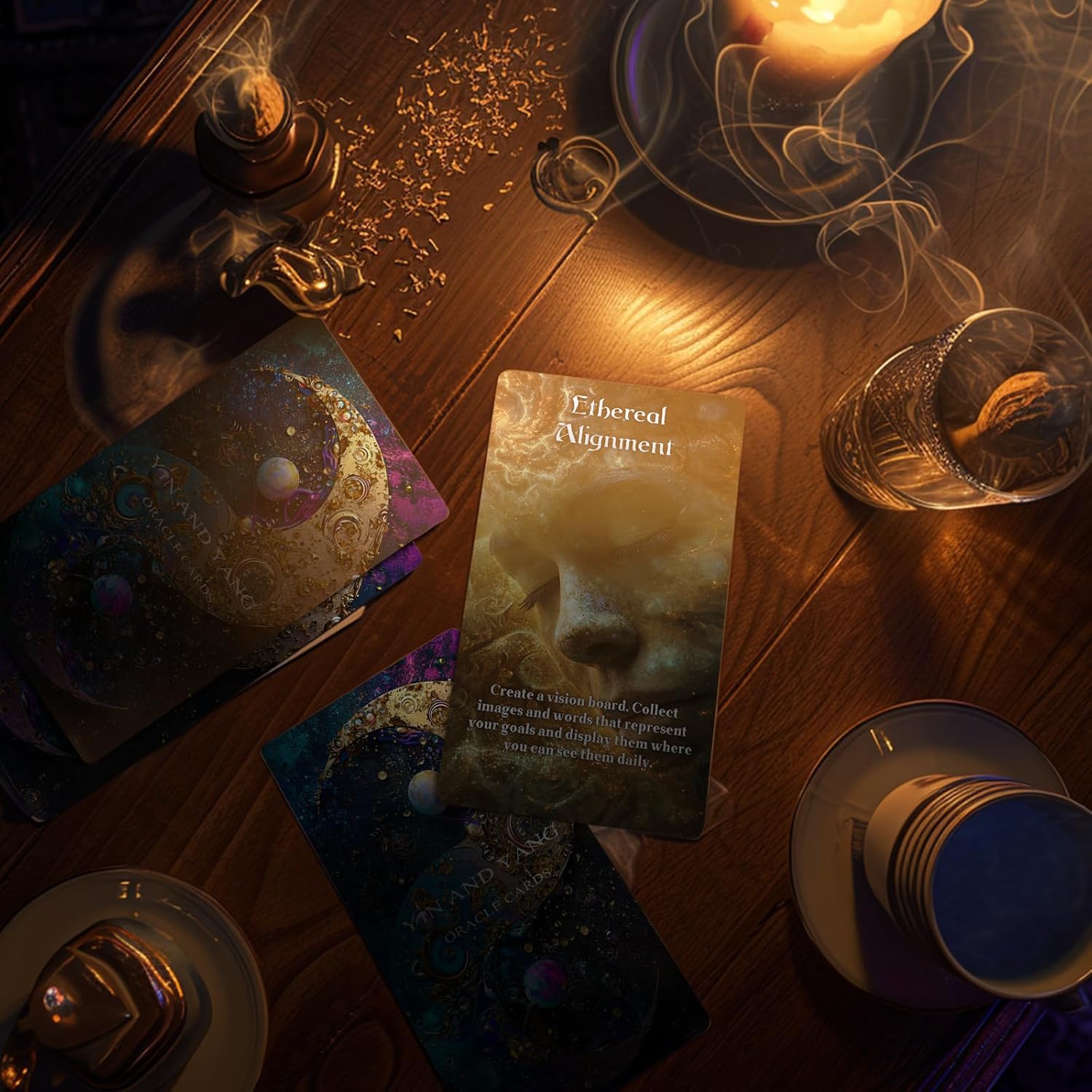 Yin and Yang Oracle Cards, 68 Karma Connection Oracle Deck for Beginner with Meanings on Them, Evaluate Emotions, Relationships, Career, Health, Life (Black) - Image 8