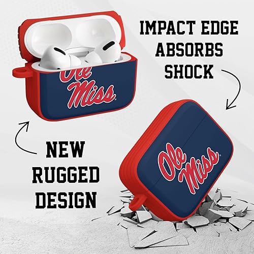 Miniatura 6 de AFFINITY BANDS Mississippi Ole Miss Rebels HDX - Funda compatible con Apple AirPods Pro 1 y 2 (seleccionado) Select,Clásico