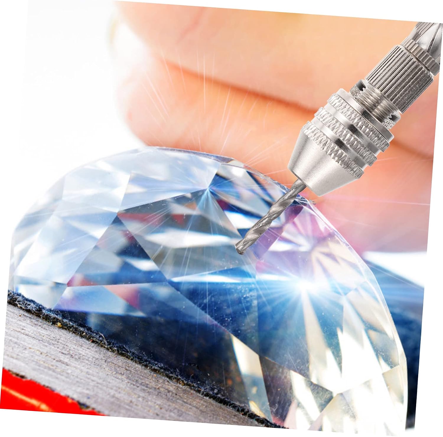1set Hand Drill Resin Drill Bits Pin Vise Steel Construction for Jewelry Making Precision Crafting and Projects and Compact Design