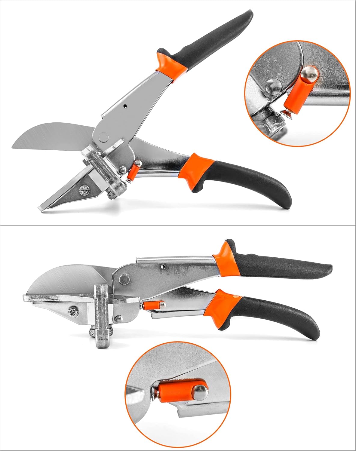 QWORK Miter Shear , Multifunctional Trunking Shears 0°135°Adjustable