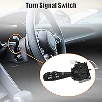 Vista 2 de X AUTOHAUX 8201167981 Interruptor de luz de señal de giro Columna Conjunto de interruptor multifunción para Renault Clio IV Hatchback 2012-2016
