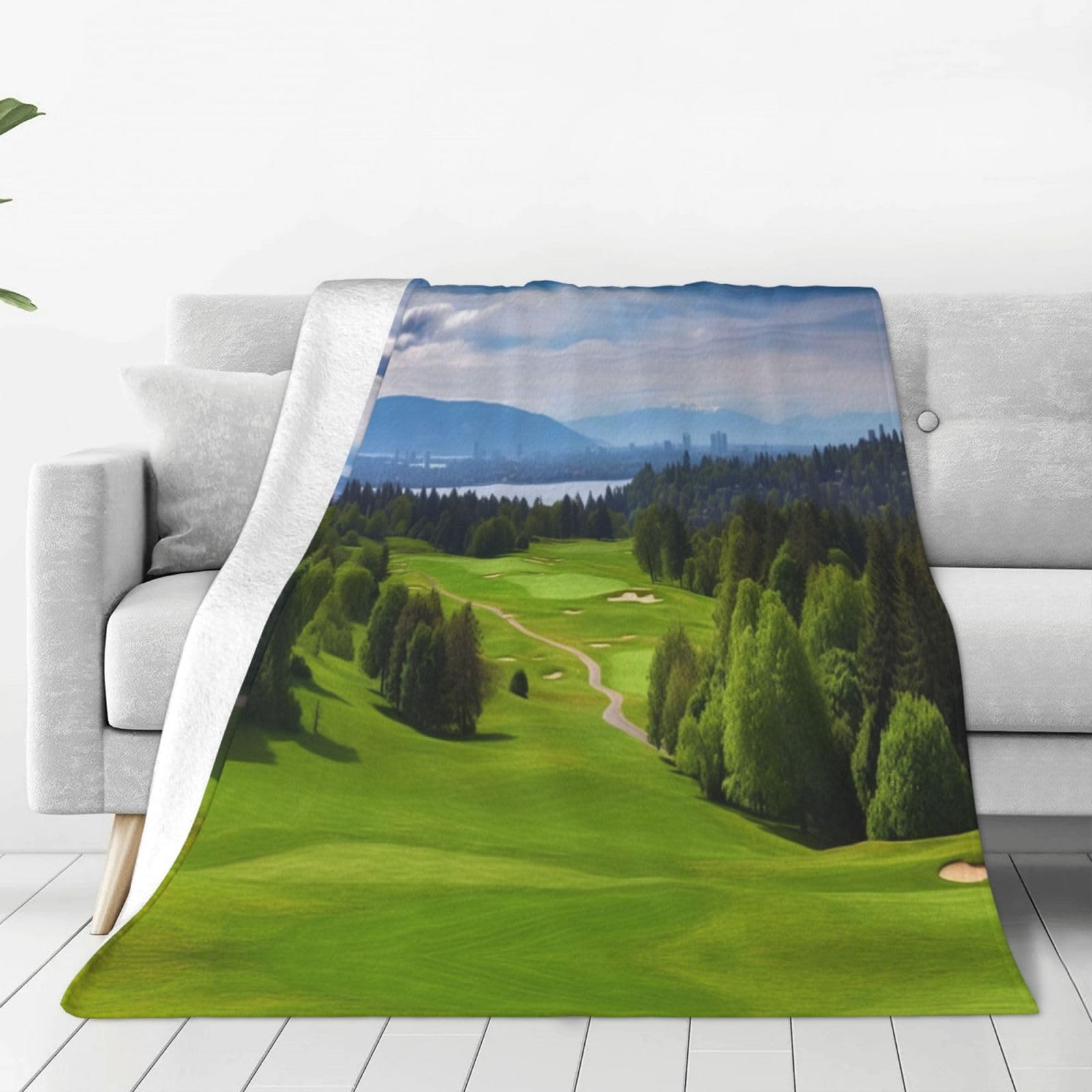 Couverture en flanelle de haute qualité Vancouver jeté en peluche douce pour la peau