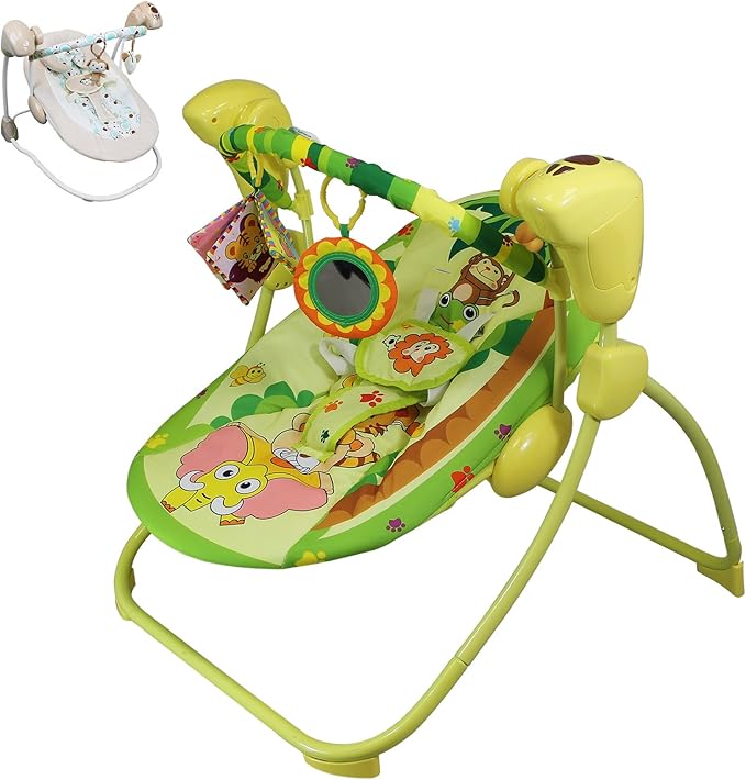 Monsieur Bebe Transat Et Balancelle Bebe Pliable Musicale Et Programmable Modele Safari Norme En1270 Amazon Fr Bebe Et Puericulture