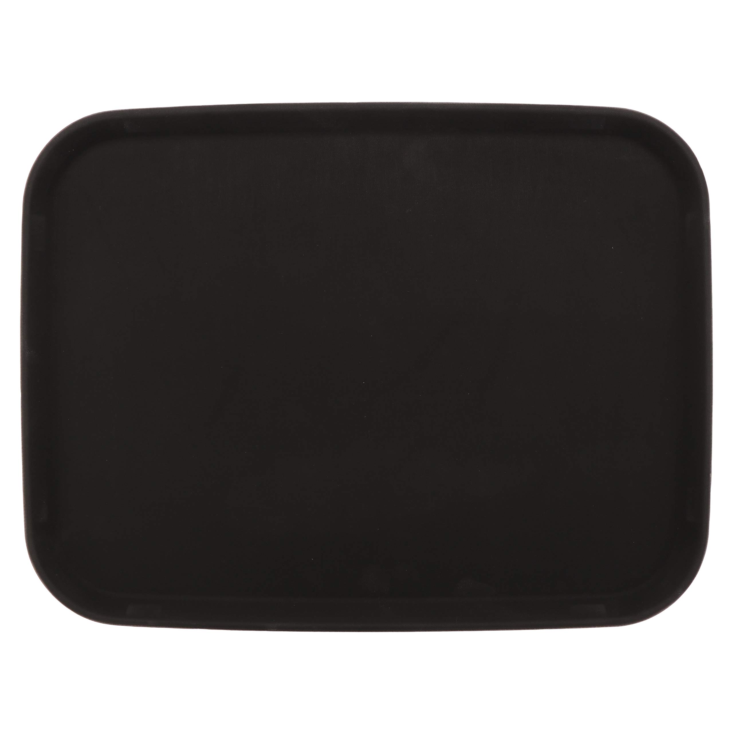 GET NS-1520-BK BPA-Free Non-Slip Plastic Rectangular Serving Tray, 15" x 20", Black