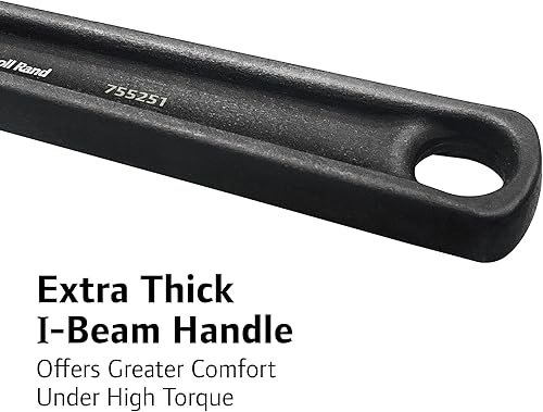 Miniatura 5 de Ingersoll Rand - Llave ajustable de 10 pulgadas, acero CR-V con acabado de fosfato negro resistente a la corrosión, escala métrica y SAE, patrón