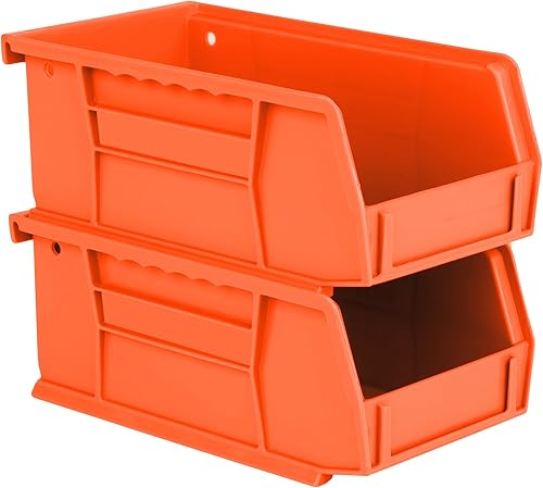 Miniatura 10 de Hudson Exchange - Contenedor apilable de plástico de 7-12 x 4 x 3 pulgadas (gris)