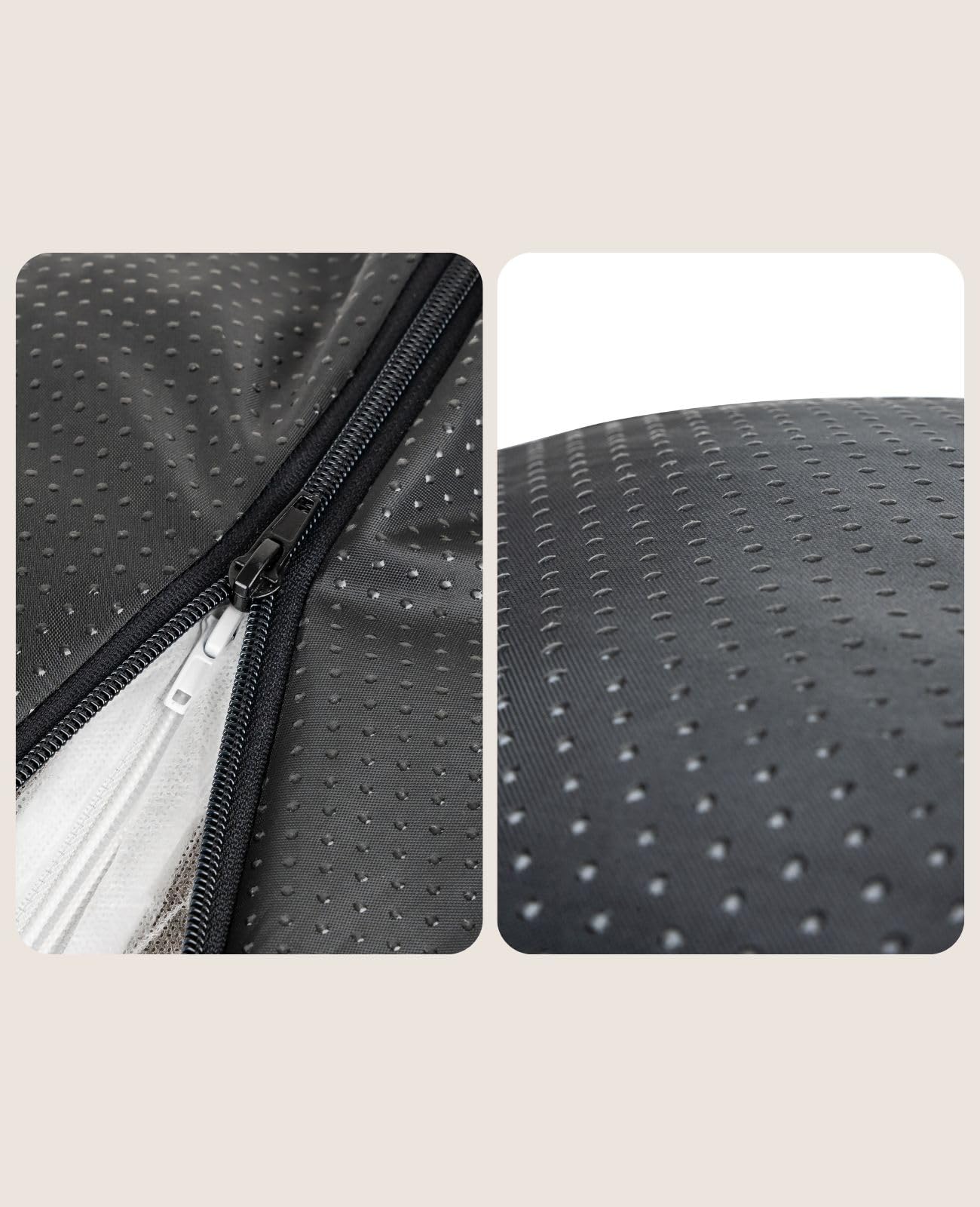 lionto Kroonkussen in Suède-Look voor Katten en kleine Honden, Extravagant Sterrenkussen met afneembare Hoes, (S) 60x35 cm, Duurzaam Huisdierenkussen met variabele Vulling, Grijs/Zwart