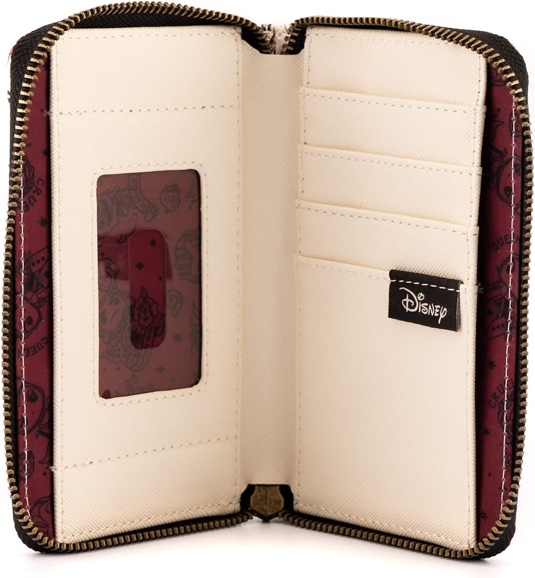 Loungefly POP Disney Villains Tattoo All Over Print Faux Leather Wallet - Image 3