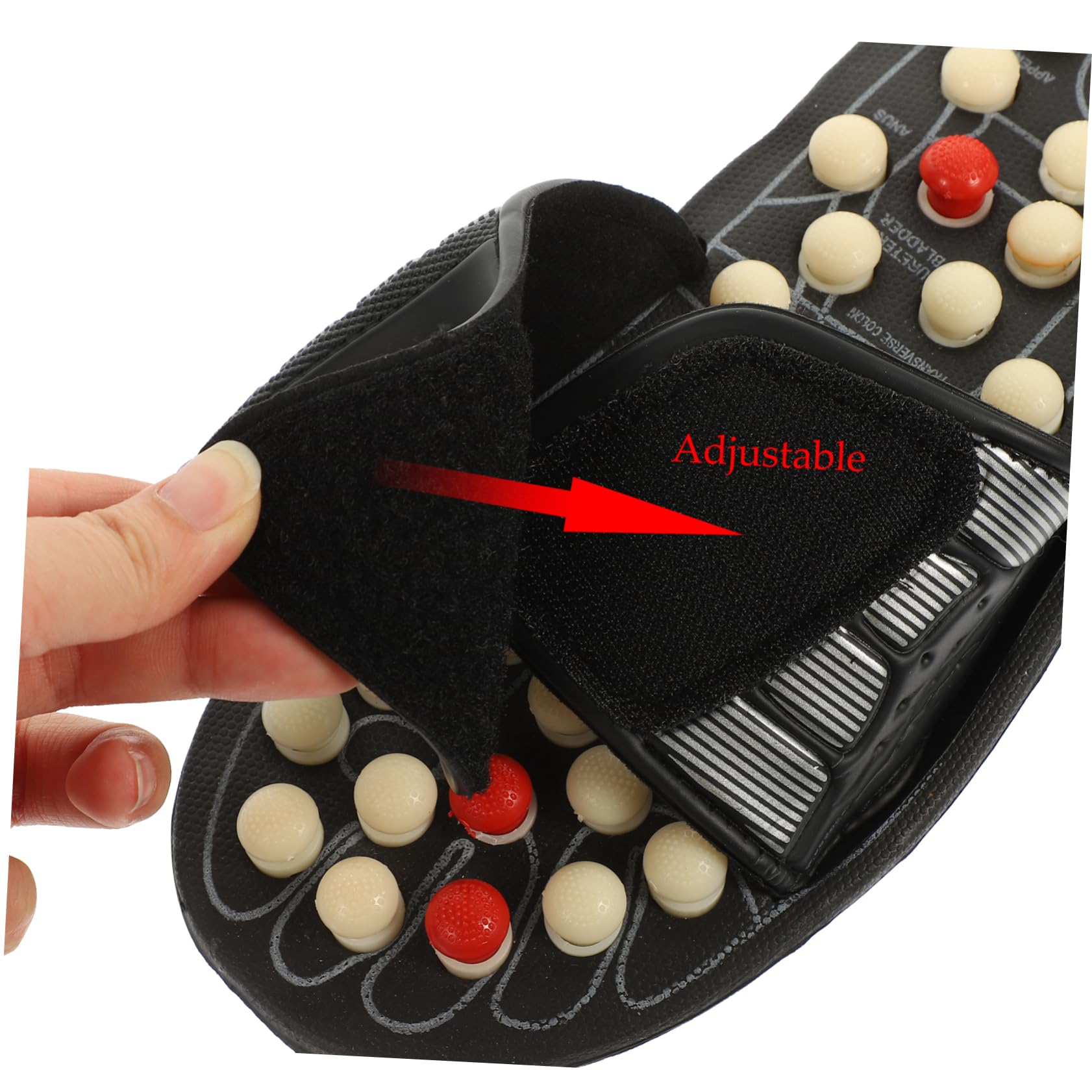 Akupunktur Massage Slipper zur Fußpflege Pu und Eva Material Entspannung für Fußsohle Fördert Blutzirkulation Unisex Massage Sandalen für Fußmassage
