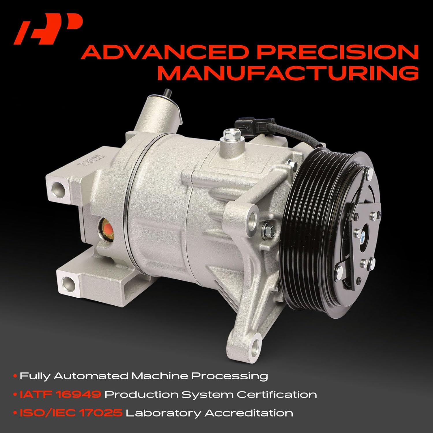 A-Premium Air Conditioner AC Compressor with Clutch Compatible with Nissan Altima (S Model) 3.5L 2013-2015, Altima (SR Model) 3.5L 2016-2017, VQ35DE