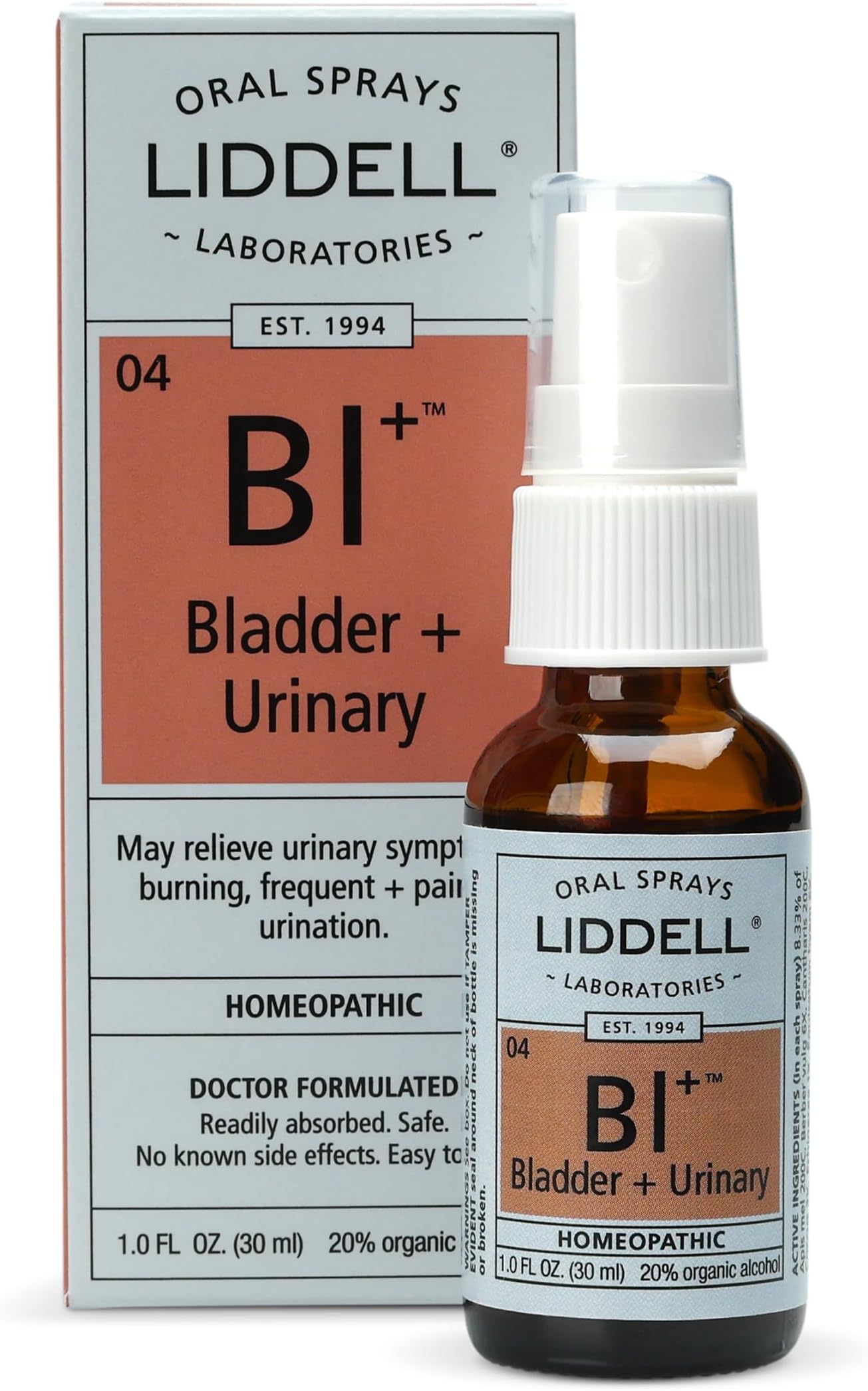 - Liddell Homeopathic Bladder and Urinary Spray, 1 Fluid Ounce