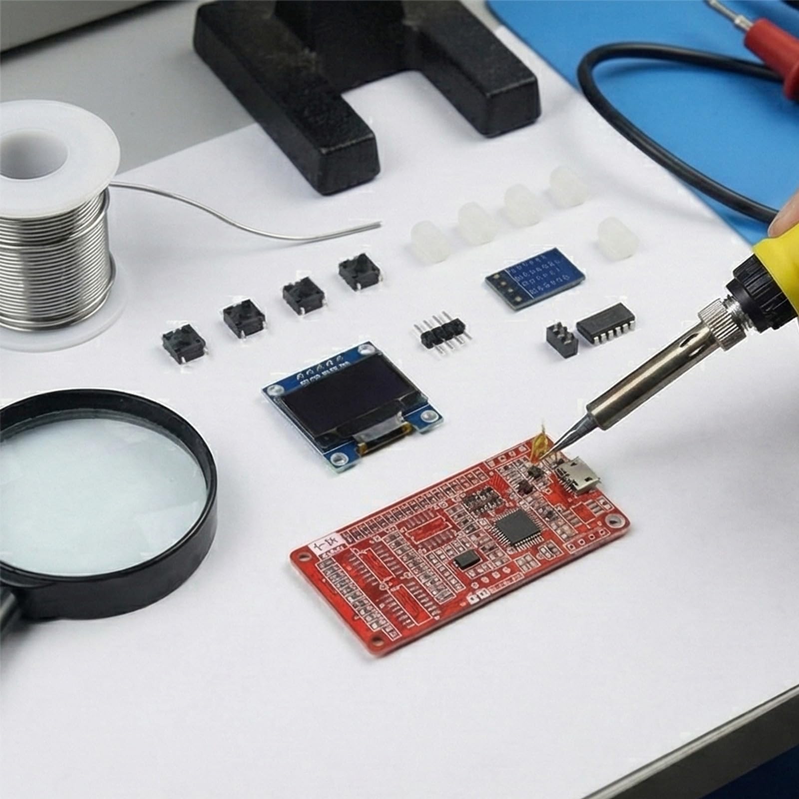 Misuratore di montaggio facile Ponte Alta Precisa Induttanza Capacità Tester di Resistenza Modulo Educativo Misurazione Precisa