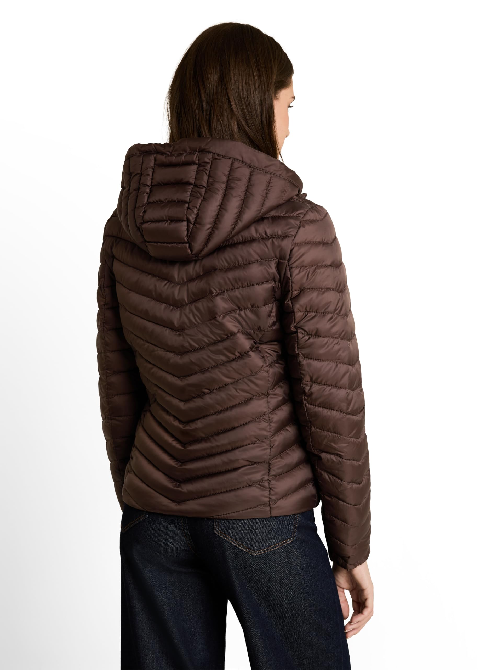 TOM TAILOR Damen 1051119 Lightweight Steppjacke mit Kapuze